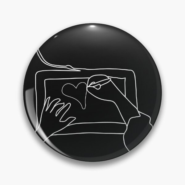 Item preview, Hands working on Graphic Tablet - Hand drawing a Heart on a Graphic Tablet designed and sold by Mrs-PenLine.