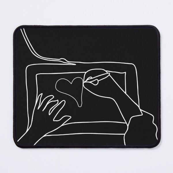 Item preview, Hands working on Graphic Tablet - Hand drawing a Heart on a Graphic Tablet designed and sold by Mrs-PenLine.