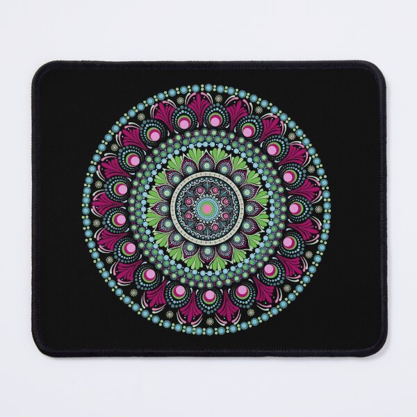 Item preview, Pink, Green, and Teal Dotted Mandala designed and sold by Cedarrue.