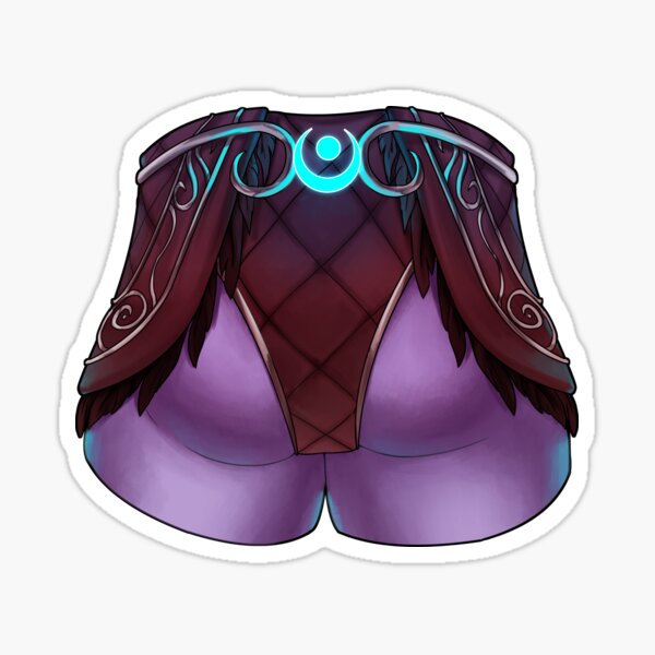 Male Moon elf booty Sticker