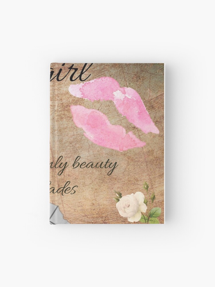 Pink pastel rose coquette print  Hardcover Journal for Sale by  Cronchyfrog11