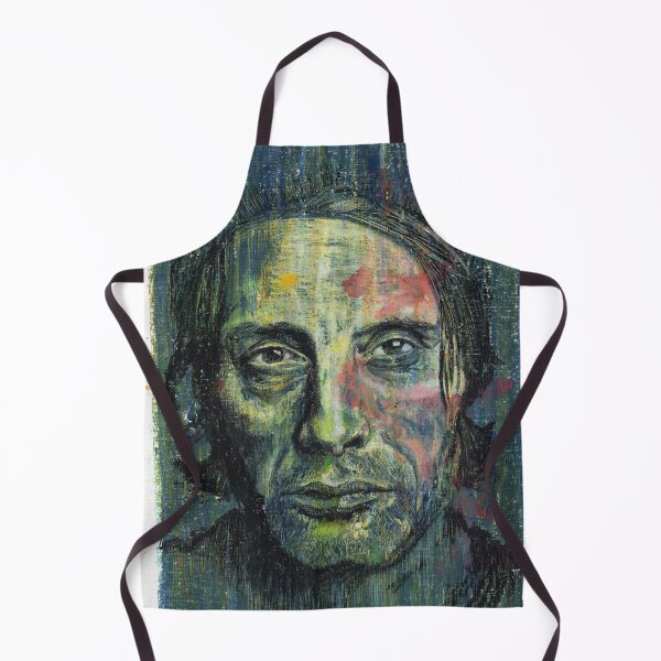 Item preview, Mads Mikkelsen - Hand Drawn Oil and Ink Portrait designed and sold by HRHildebrand.
