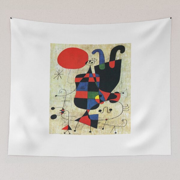 Item preview, Joan Miro Figures and Dog in Front of the Sun 1949 designed and sold by Vitage-Art45.