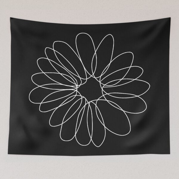 Item preview, DAISY FLOWER - Daisy One Line Art - White Daisy Single Line Art designed and sold by Mrs-PenLine.