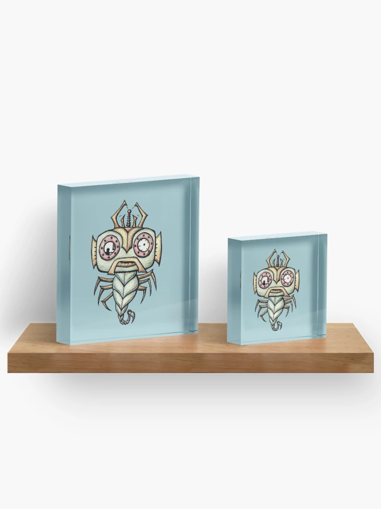 Thumbnail 3 of 5, Acrylic Block, Fish Bug Bot designed and sold by plotDriving-NPC.