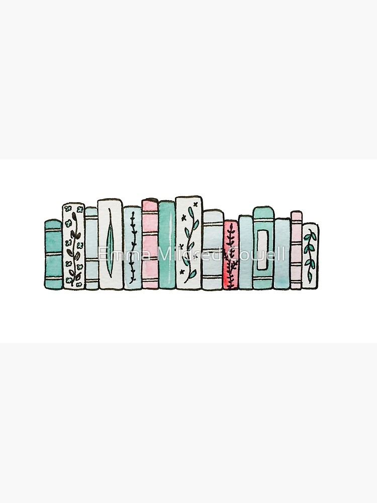 Pastel Books Sticker for Sale by Emma Mildred Riggle