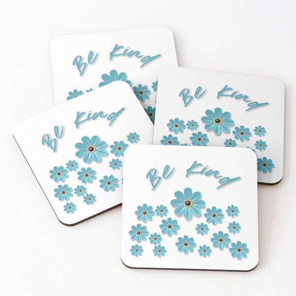 Item preview, Be kind blue flowers designed and sold by Deneese.
