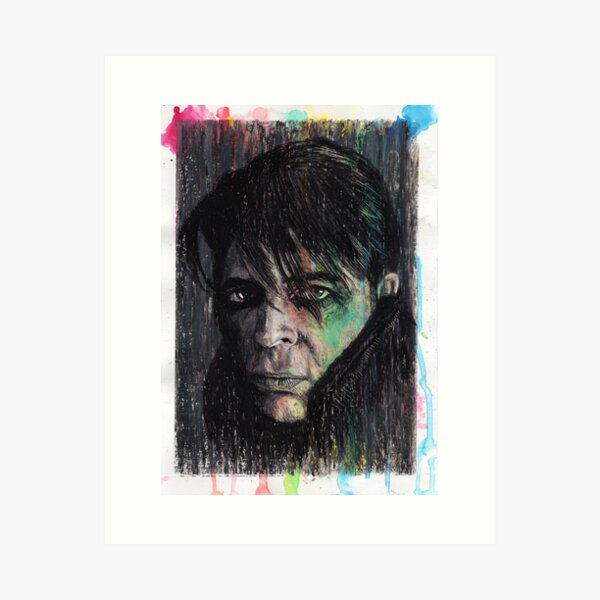 Gary Numan - Hand Drawn Oil and Ink Portrait Art Print