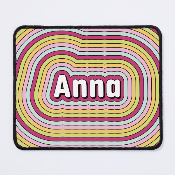 Item preview, Anna name - fun candy color stripes design designed and sold by NameTheory.