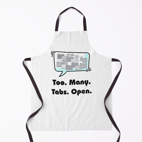 Item preview, Too Many Tabs Open - Black/Grey designed and sold by CoffeeWires.