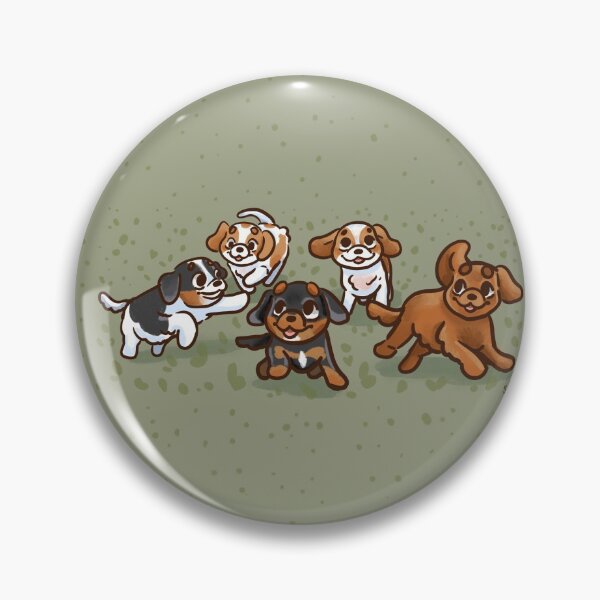 Item preview, Cavaliers jugando en la hierba designed and sold by SydneyLovesArt.