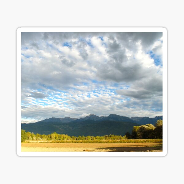 Valley landscape Sticker