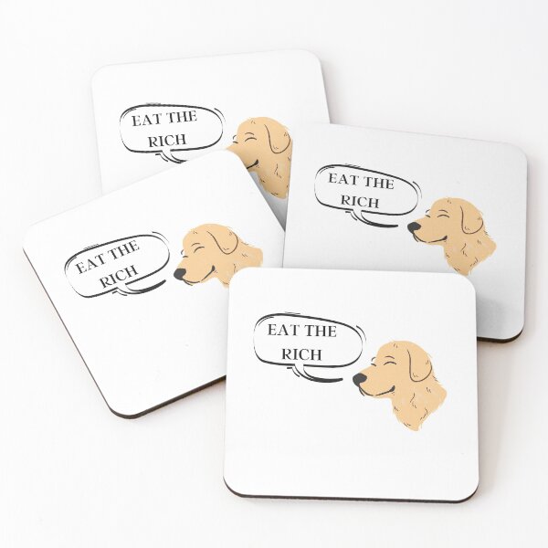 Item preview, Eat The Rich Cute Dog designed and sold by designsbyreaia.