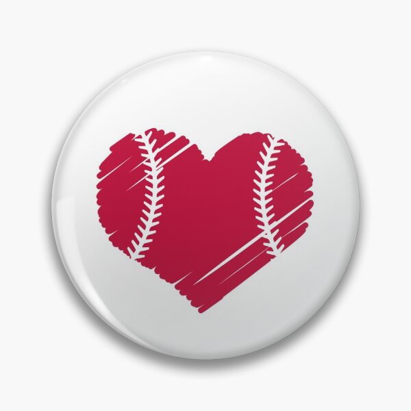 Item preview, I heat baseball sticker in red designed and sold by julexy.