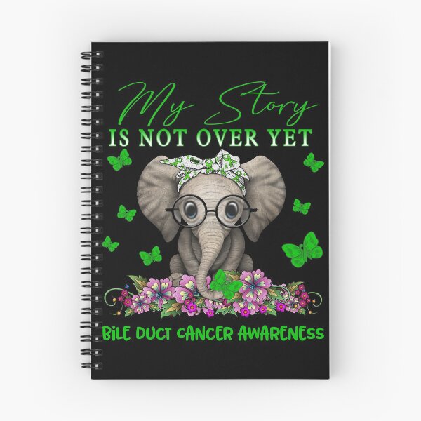 Item preview, Cute Elephant My Story Is Not Over Yet Bile Duct Cancer Awareness designed and sold by Adropine.
