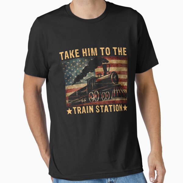 Vista previa del artículo con la obra «Estilo retro Llévalo a la estación de tren Funny Vintage - Funny Dutton Yellowstone», diseñado y vendido por Rachiirt.