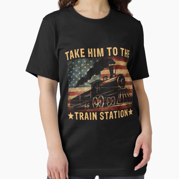 Vista previa del artículo con la obra «Estilo retro Llévalo a la estación de tren Funny Vintage - Funny Dutton Yellowstone», diseñado y vendido por Rachiirt.
