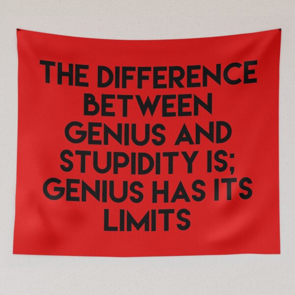 Item preview, genius has its limits designed and sold by Dipalo.