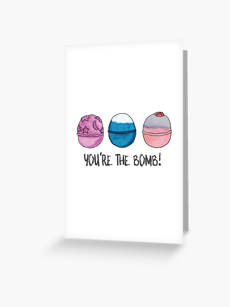 bath bomb cards