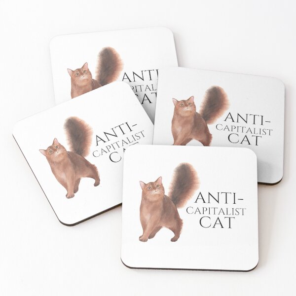 Item preview, Anti-Capitalist Cat designed and sold by designsbyreaia.
