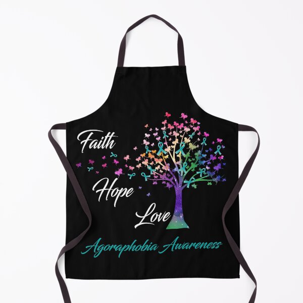 Item preview, Ribbon Tree Faith Hope Love Agoraphobia Awareness designed and sold by Tadmab.
