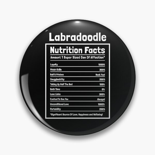 Item preview, Labradoodle Nutrition Facts Funny Dog Gift designed and sold by Guarddogdrive.