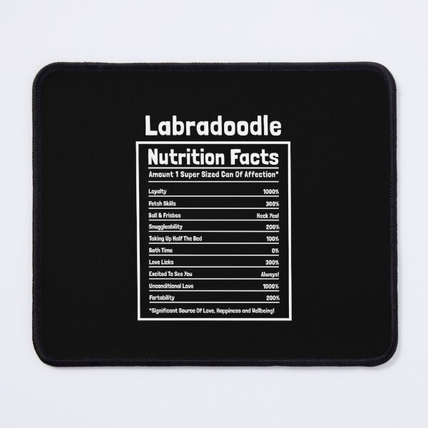 Item preview, Labradoodle Nutrition Facts Funny Dog Gift designed and sold by Guarddogdrive.