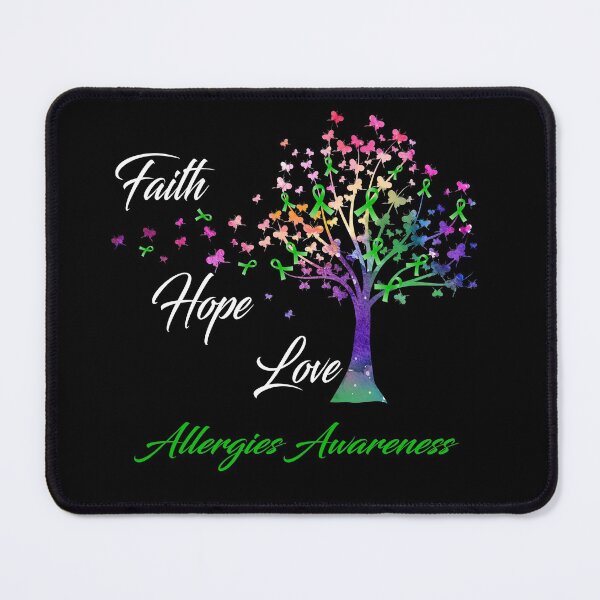 Item preview, Ribbon Tree Faith Hope Love Allergies Awareness designed and sold by Tadmab.