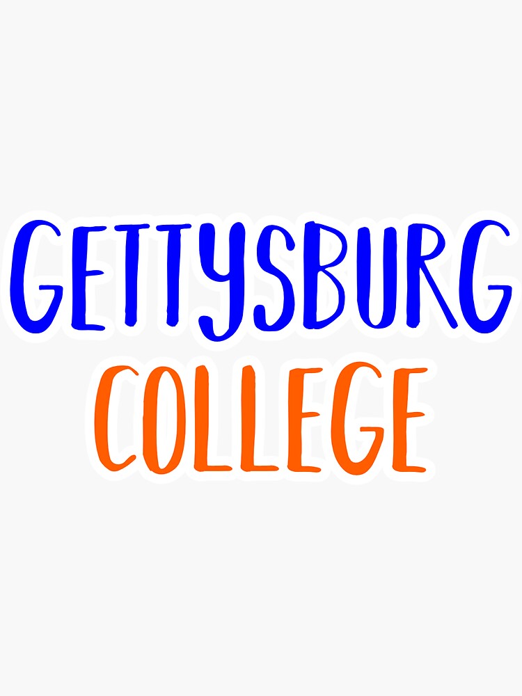 "Gettysburg College" Sticker for Sale by PWRCT Redbubble