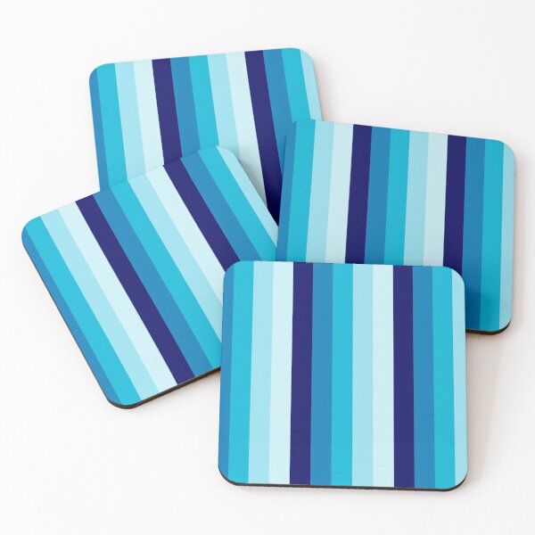 Item preview, Shades of Blue Stripes designed and sold by TalBright.