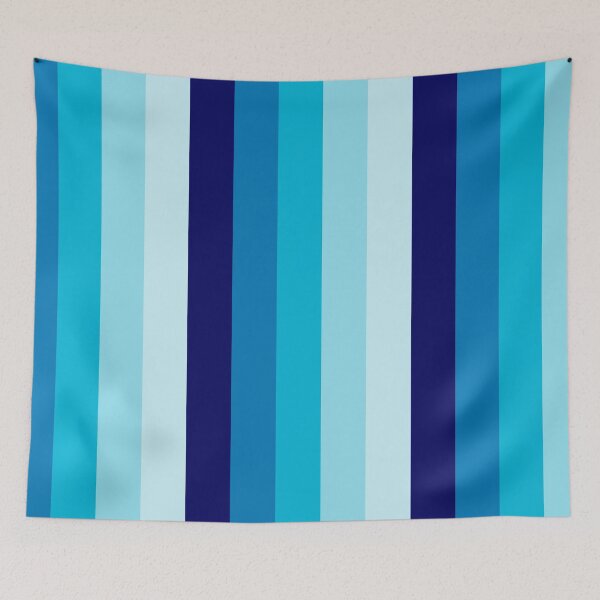 Item preview, Shades of Blue Stripes designed and sold by TalBright.
