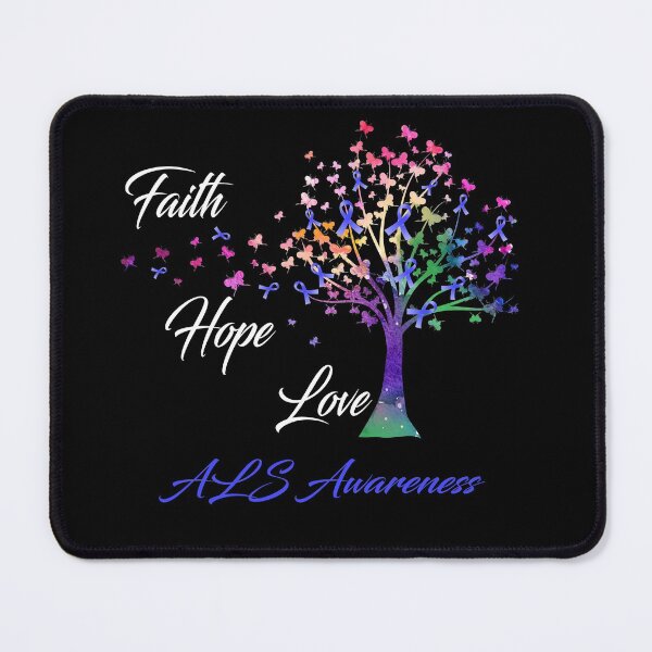 Item preview, Ribbon Tree Faith Hope Love ALS Awareness designed and sold by Tadmab.