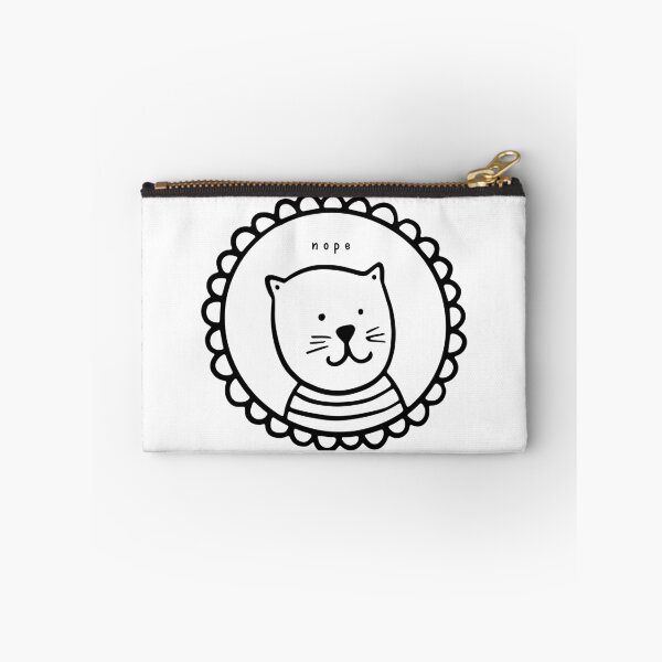 Item preview, "nope" Framed Cat Doodle Design designed and sold by designsbyreaia.