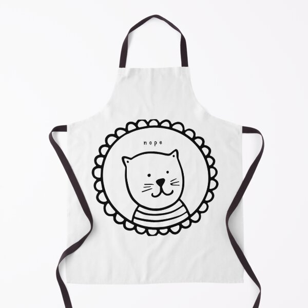 Item preview, "nope" Framed Cat Doodle Design designed and sold by designsbyreaia.