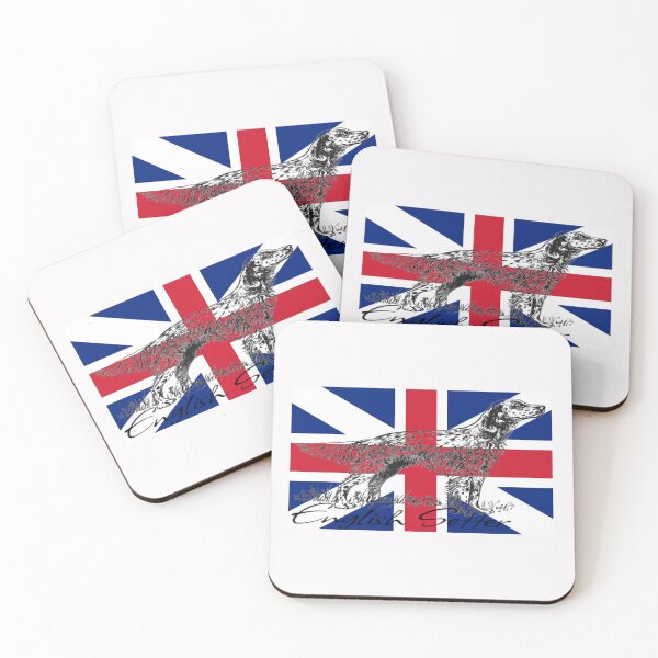 Item preview, ENGLISH SETTER- FLAG BACKGROUND designed and sold by RENAGADE4LYF.