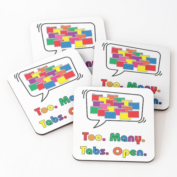 Item preview, Too Many Tabs Open - Rainbow designed and sold by CoffeeWires.