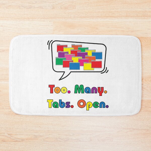Item preview, Too Many Tabs Open - Rainbow designed and sold by CoffeeWires.