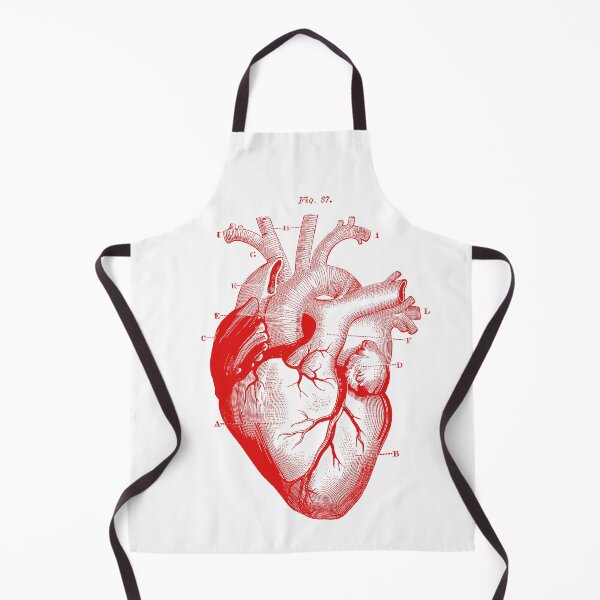 Item preview, VINTAGE ANATOMICAL HEART (RED) designed and sold by Dinahspace.
