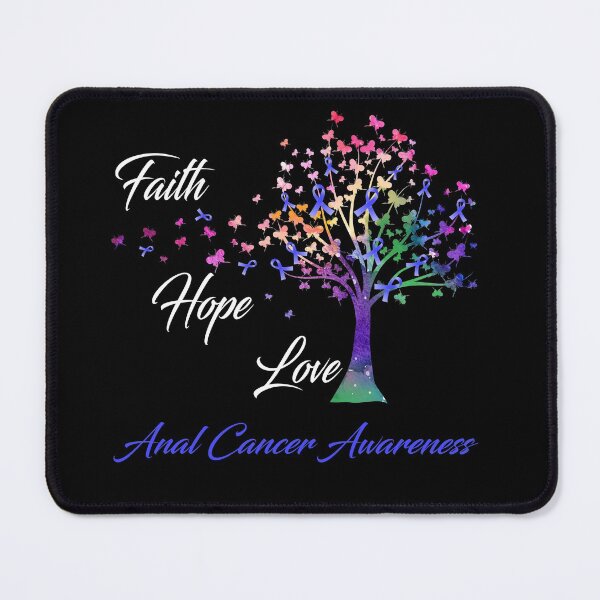 Item preview, Ribbon Tree Faith Hope Love Anal Cancer Awareness designed and sold by Tadmab.