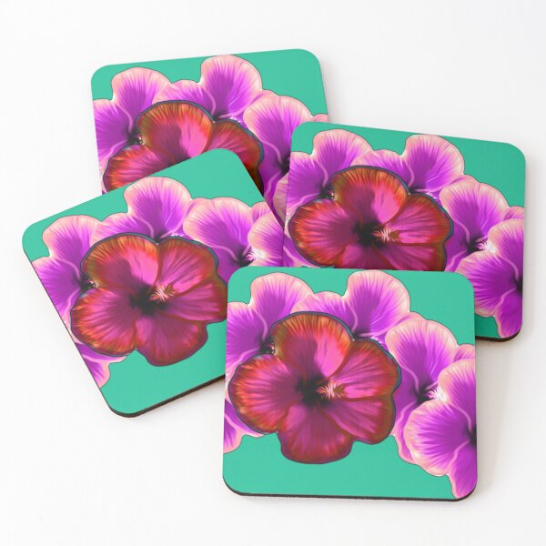 Item preview, A touch of the Caribbean: hibiscus flowers pink red - photo design, photo edit designed and sold by kikidu21.