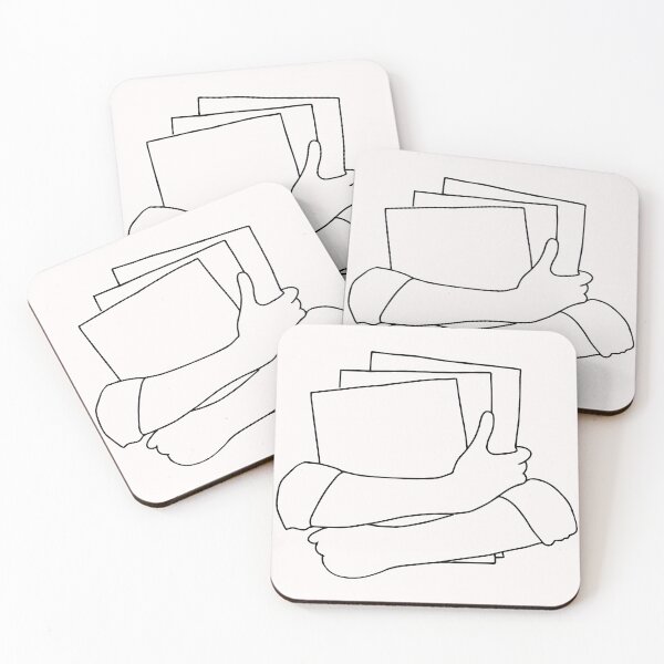 Item preview, Hands Holding Books Line Art - Hands Embracing Books Line art designed and sold by Mrs-PenLine.
