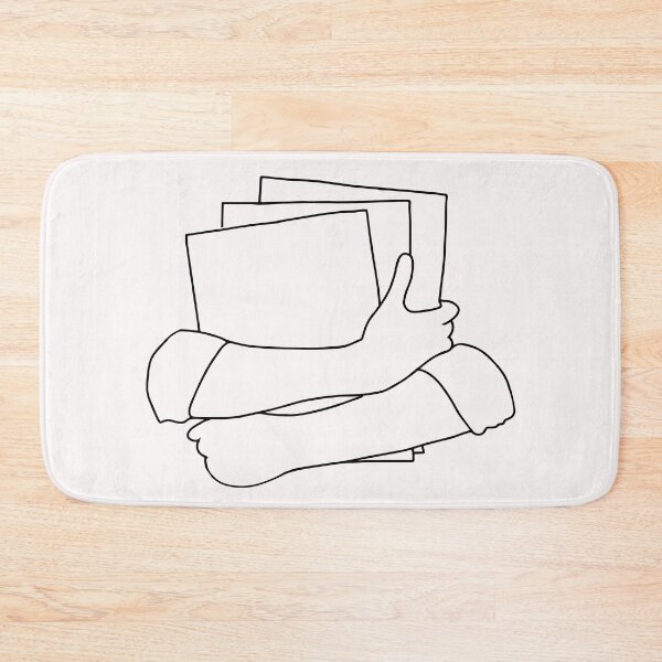 Item preview, Hands Holding Books Line Art - Hands Embracing Books Line art designed and sold by Mrs-PenLine.