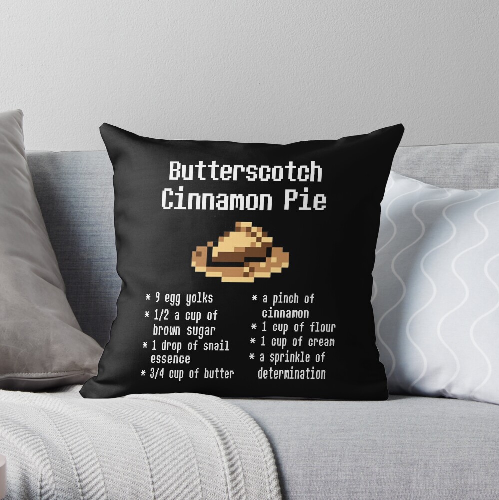 Butterscotch Cinnamon Pie Throw Pillow By Bismuth Redbubble