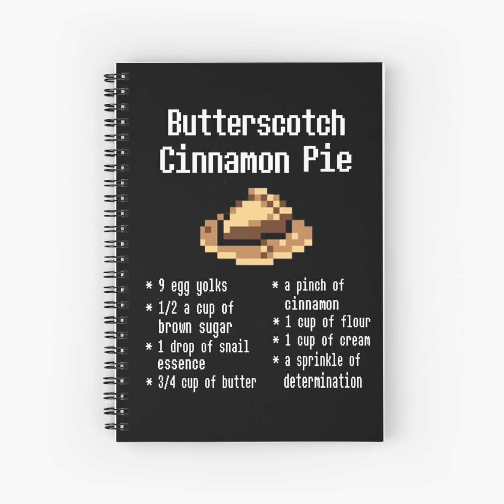 compensar Trivial tono Butterscotch Cinnamon Pie" Spiral Notebook for Sale by Bismuth83 | Redbubble