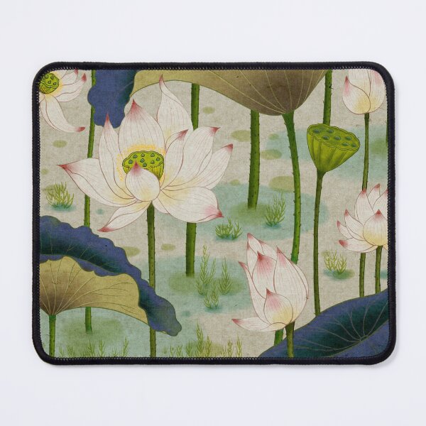 Item preview, Lotus flowers F - Minhwa-Korean traditional/folk art designed and sold by minsillust.