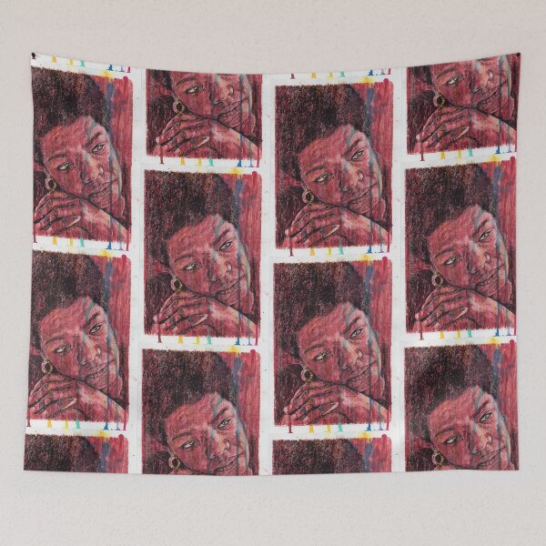 Item preview, Maya Angelou - Hand Drawn Oil and Ink Portrait designed and sold by HRHildebrand.