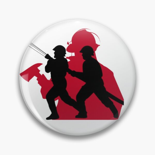 Item preview, FIREFIGHTER SILHOUETTE OUTLINES OVERLAPPED designed and sold by MrCreativeArts.