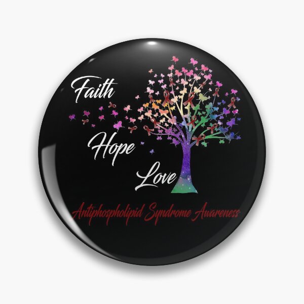 Item preview, Ribbon Tree Faith Hope Love Antiphospholipid Syndrome Awareness designed and sold by Tadmab.