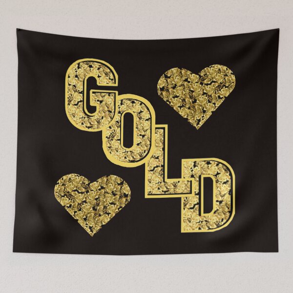 Item preview, Gold the word 2 gold hearts  designed and sold by schmerkers.