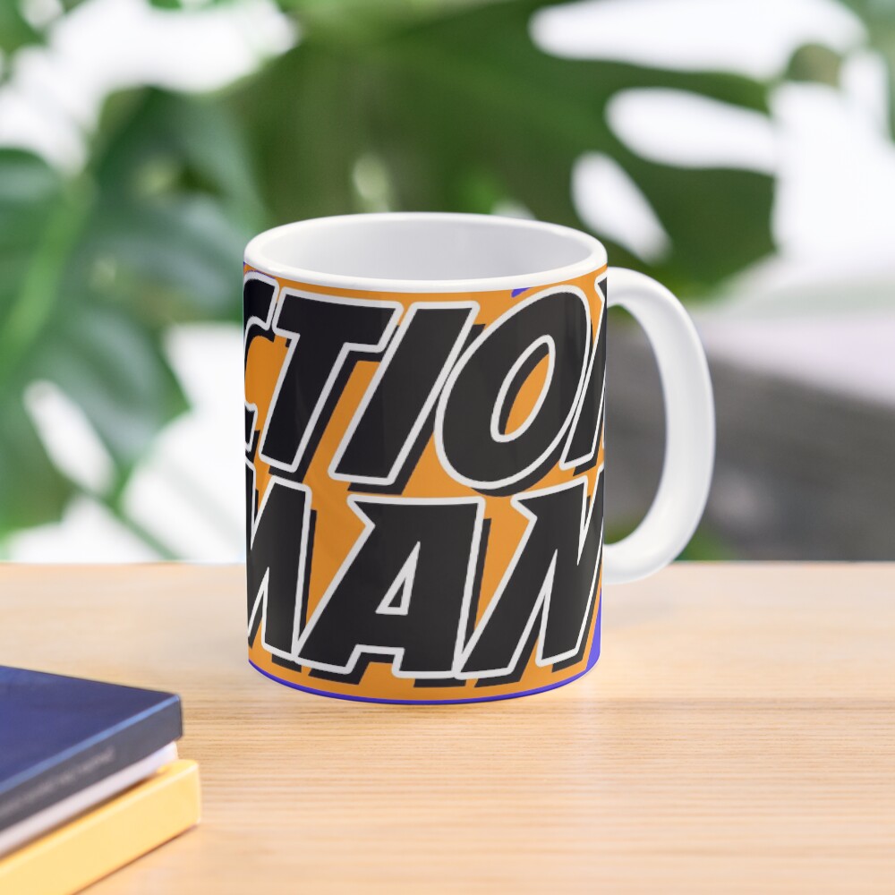 Action on sale man mug